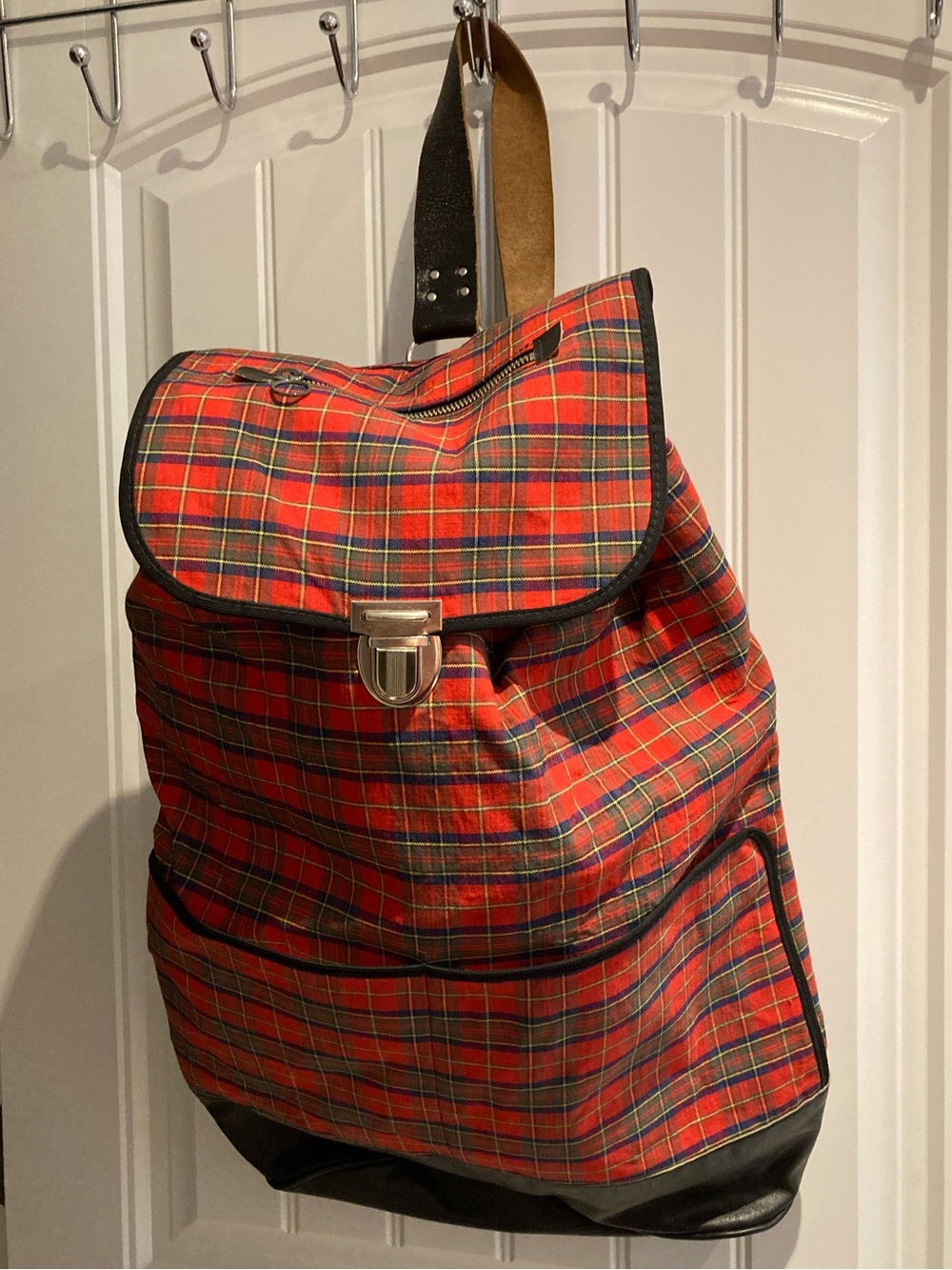 Vintage Plaid duffel bag